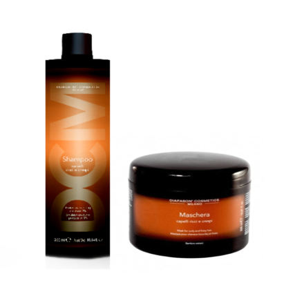 Diapason Szampon + maska do włosów kręconych ZESTAW 300ml + 500ml