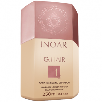 INOAR G.HAIR - Szampon głęboko oczyszczający przed keratynowym prostowaniem do włosów niesfronych i trudnych 250ml 