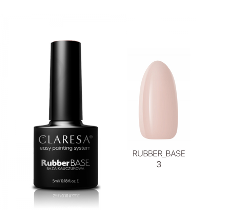 CLARESA Rubber base 3 - Baza kauczukowa nr 3 5ml 
