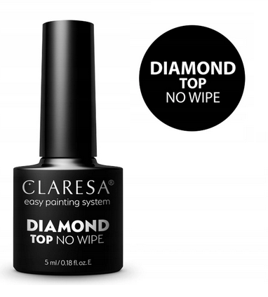 CLARESA Diamond top No wipe - Top nabłyszczający bez przemywania 5ml