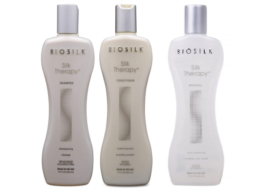 Biosilk Silk Therapy - Szampon 355ml + Odżywka 355ml + Jedwab 355ml Zestaw regenerujący