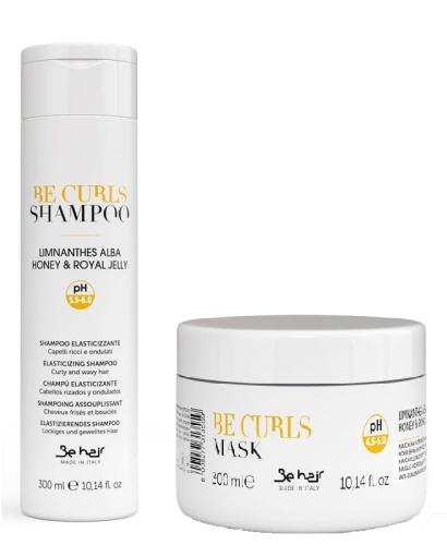 Be Hair Be Curls Zestaw do włosów kręconych i falowanych Szampon 300ml + Maska 300ml