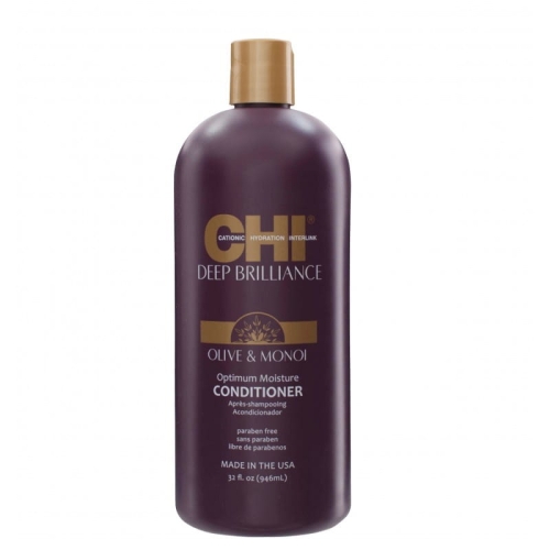 CHI Deep Brilliance  - Odżywka nawilżająca  do włosów zniszczonych i kręconych 946ml  