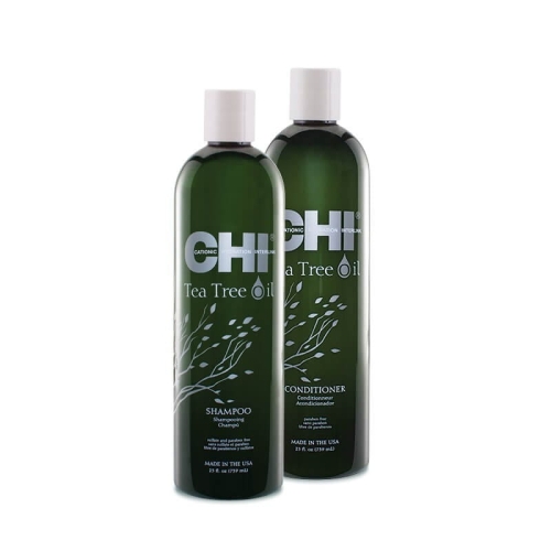 CHI TEA TREE OIL - Zestaw z olejkiem z drzewa herbacianego  Szampon 739ml + Odżywka 739ml