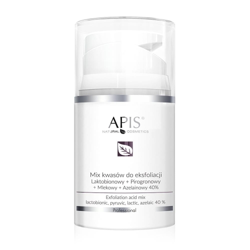 Apis Mix kwasów do eksfoliacji Laktobionowy + Pirogronowy + Mlekowy + Azelainowy 40% 50ml