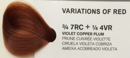 JOICO K-PAK VERO farba Fioletowo-Miedziana Śliwka 3/4 7RC + 1/4 4VR