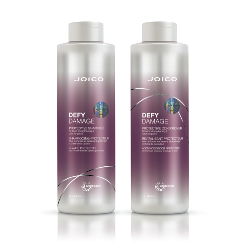 JOICO DEFY DAMAGE ZESTAW szampon + odżywka do odbudowa do włosów 2x1000ml