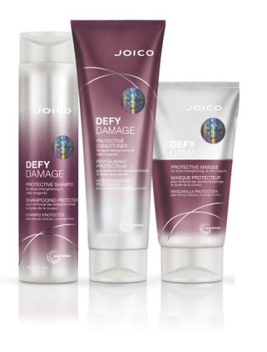 JOICO DEFY DAMAGE ZESTAW do włosów zniszczonych i farbowanych Szampon 300ml  + Odżywka 250ml + Maska 150ml