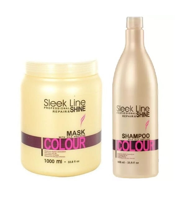 Sleek Line Color Zestaw do włosów farbowanych 1000ml.jpg