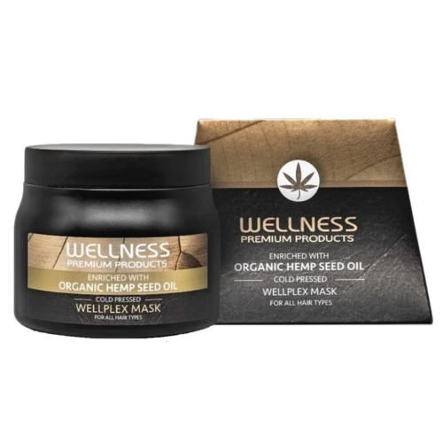 Wellness Premium Wellplex Maska wzmacniająca do włosów delikatnych i farbowanych 500ml