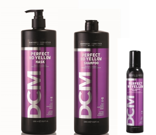 Diapason perfect  no yellow Zestaw do włosów blond szampon 1000ml maska 1000ml pianka 250ml