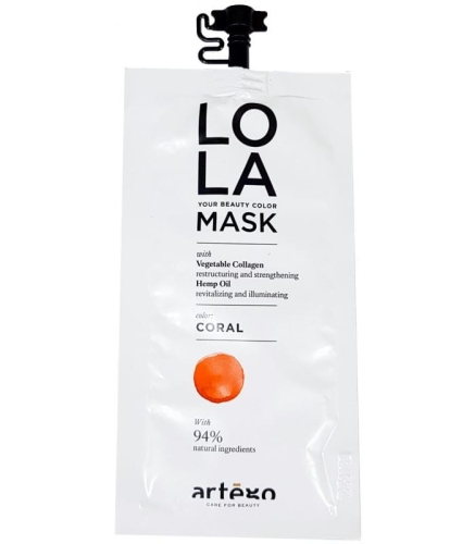 Artego Lola maska koloryzująca do włosów Coral miedziana 20ml