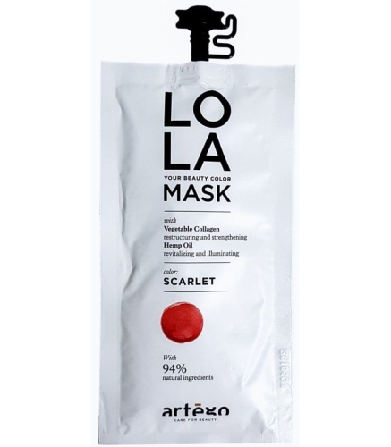 Artego Lola maska koloryzująca do włosów Scarlet czerwona 20ml
