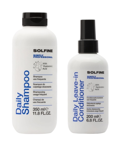 Solfine care daily Zestaw do codziennego użytku szampon 350ml odżywka 200ml