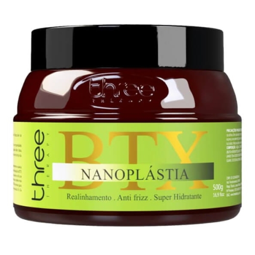 Three therapy nanoplastia  btx Kuracja do prostowania włosów cienkich, rozjaśnianych 500ml