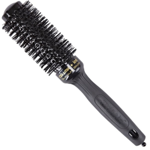 Olivia Garden Ceramic + Ion  Black Szczotka ceramiczna z jonizacją 35mm