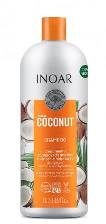 Inoar bombar coconut Szampon do włosów z olejkiem kokosowym 1000ml