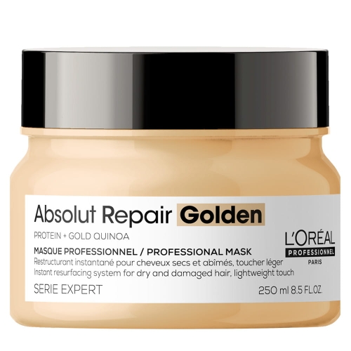 LOREAL ABSOLUT REPAIR GOLD - Maska odbudowująca do włosów zniszczonych ZŁOTA 250ml