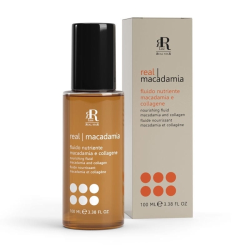 RR LINE MACADAMIA STAR -  Fluid odżywczo-nawilżający z olejkiem makadamia bez spłukiwania do włosów cienkich 100ml