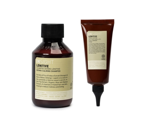 INSIGHT LENITIVE Zestaw do wrażliwej skóry głowy kojący szampon 100ml kojący krem 100ml