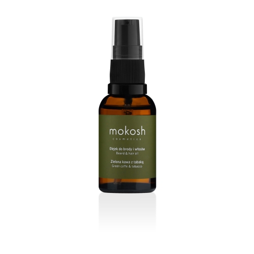 Mokosh Olejek do brody i włosów zielona kawa z tabaką 30ml
