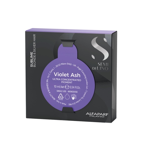 Alfaparf sdl violet ash Fioletowy pigment do włosów blond i siwych 10ml