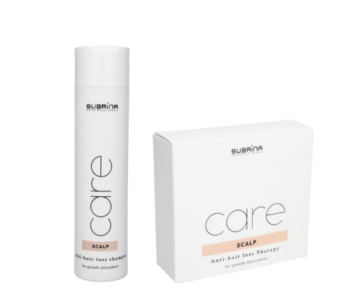 Subrina scalp care Zestaw przeciw wypadaniu włosów szampon 250ml ampułki 5x10ml