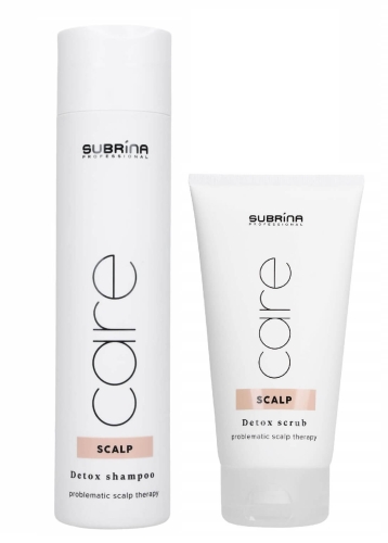 Subrina scalp detox Zestaw oczyszczający szampon 250ml i peeling do skóry głowy 150ml