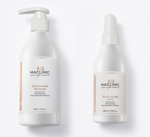 MACLINIC Szampon 300ml i tonik do skóry głowy przeciw wypadaniu włosów 100ml