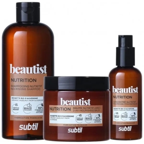 Subtil beautist Zestaw regenerujący do włosów zniszczonych szampon 300ml balsam 250ml krem 100ml 