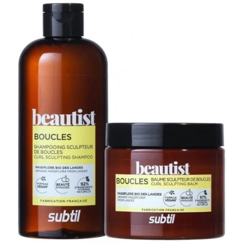 Subtil beautist Zestaw do włosów kręconych szampon 300ml balsam 250ml