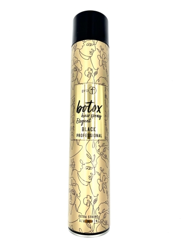 Wats pro-f boto black elegant złoty Mocny lakier do włosów zapachowy 750ml