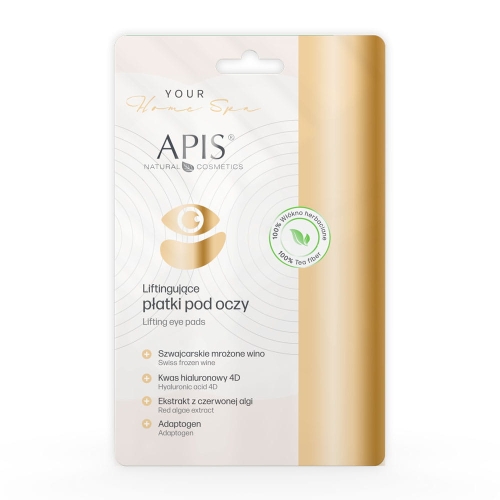 Apis Liftingujące płatki pod oczy z kwasem hialuronowym  i adaptogenem 1 para