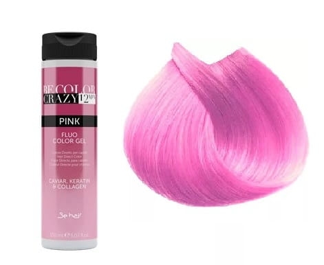 Be hair Be color crazy Żelowa farba 12 minut  toner do koloryzacji pink różowy 150ml