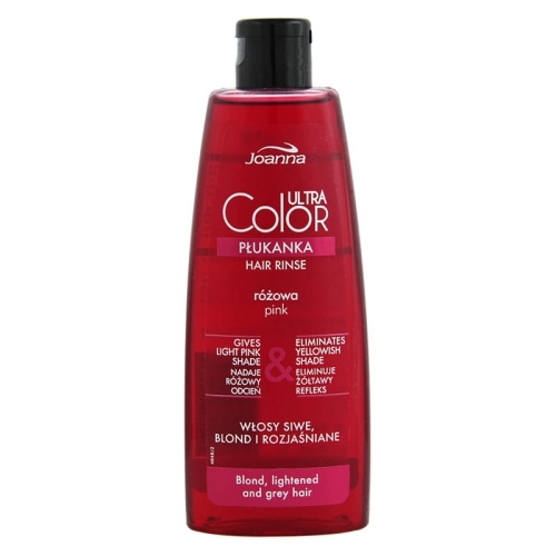 JOANNA Płukanka do włosów - Różowa 150ml
