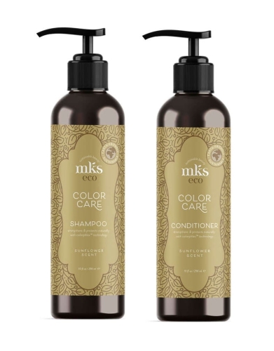 MKS eco color care Zestaw do włosów farbowanych szampon i odżywka 2x296ml