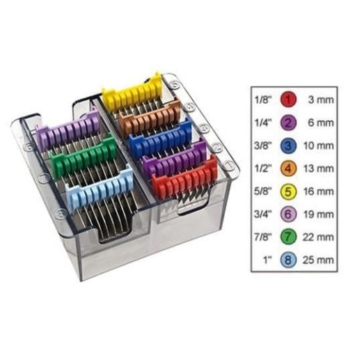 Moser Zestaw nasadek dystansowych metalowych do maszynki 3-25mm