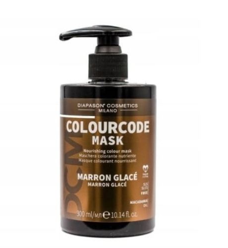 Diapason code Maska koloryzująca do włosów kasztanowa 300ml