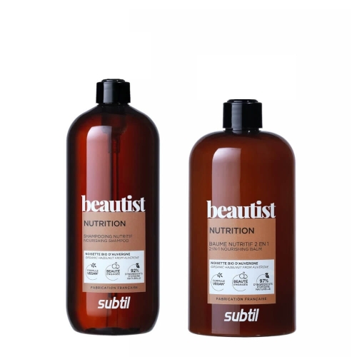 Subtil beautist Zestaw regenerujący do włosów zniszczonych szampon 950ml balsam 500ml