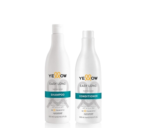 YELLOW EASY LONG - Zestaw przyspieszający porost włosów - Szampon + Odżywka 2x500ml