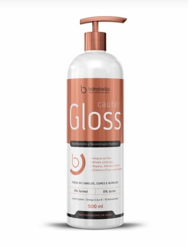 Borabella cauter gloss Fluid naprawczy do włosów efekt lustra 500ml