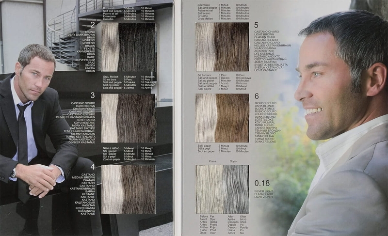Odsiwiacz LISAP Man - Toner, farba do włosów bez amoniaku dla mężczyzn 60ml