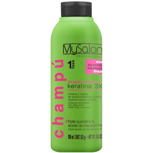 My salon professional keratina Szampon regenerujący z potrójną keratyną 500ml