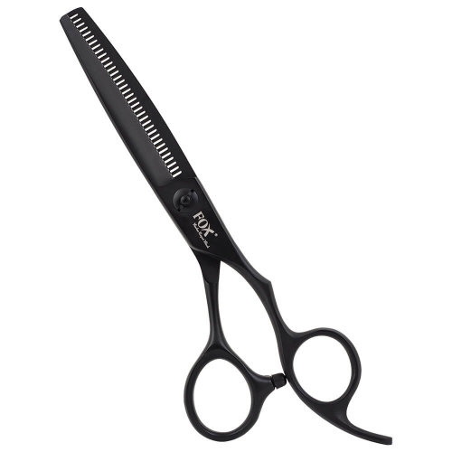 Fox barber expert black Degażówki do strzyżenia włosów czarne 6"