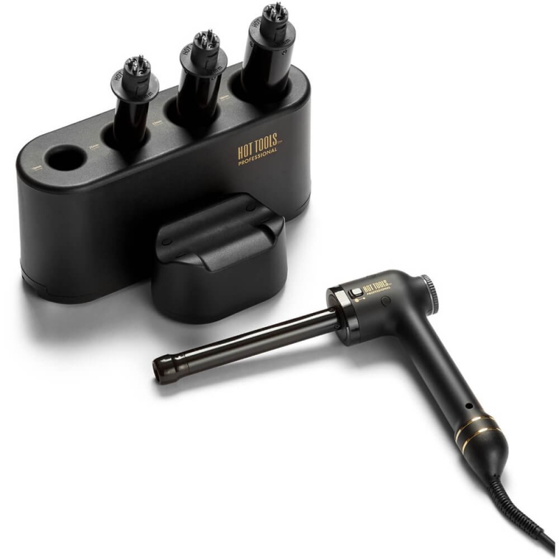 Hot Tools Lokówka łamana z wymiennymi końcówkami Curl bar set black