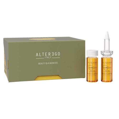 Alter ego cureego silk oil intesive treatment Intensywna kuracja odżywiająca do włosów 12x10ml