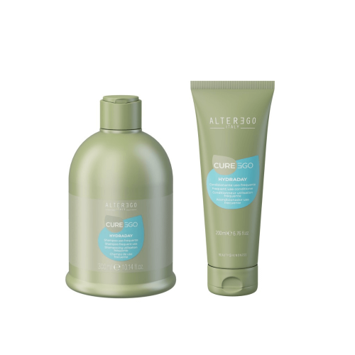 Alter ego cureego hydraday Zestaw nawilżający do włosów Szampon 300ml odżywka 200ml