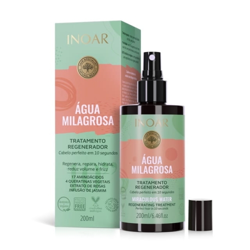 Inoar agua milagrosa Regenerujący spray do włosów zniszczonych 200ml