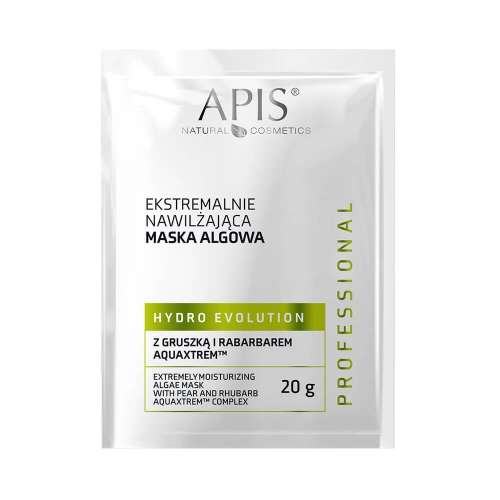 Apis hydro evolution Ekstremalnie nawilżająca maska algowa do twarzy z gruszką i rabarbarem 20g