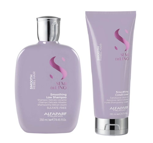 ALFAPARF SDL SMOOTH - Zestaw wygładzający do włosów Szampon 250ml + Odżywka 200ml